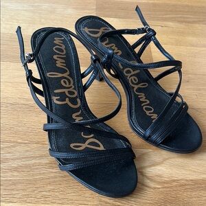 Sam Edelman Black Strappy Sandals